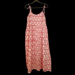 Marea Pink Cotton Maxi Sundress